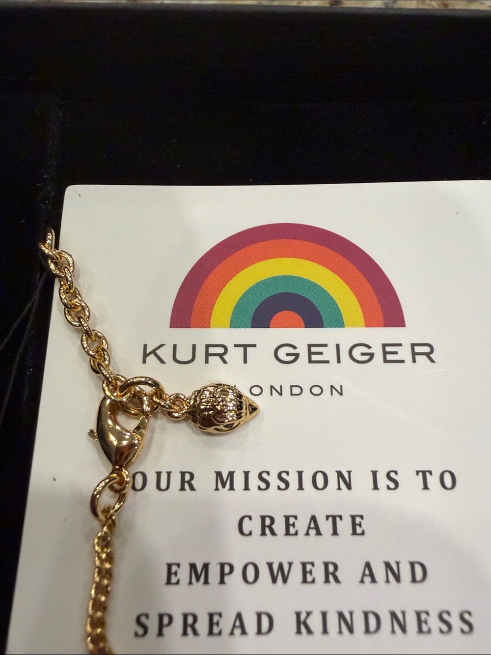 NWT Kurt Geiger Eagle Head Pendant with Chain - Picture 3 of 4